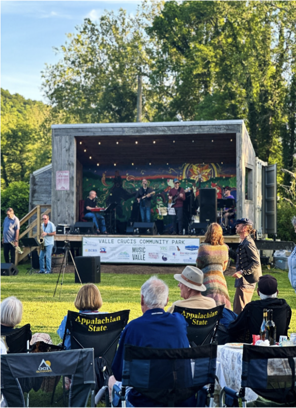 live music at the Valle Crucis Community Park in Boone, North Carolina