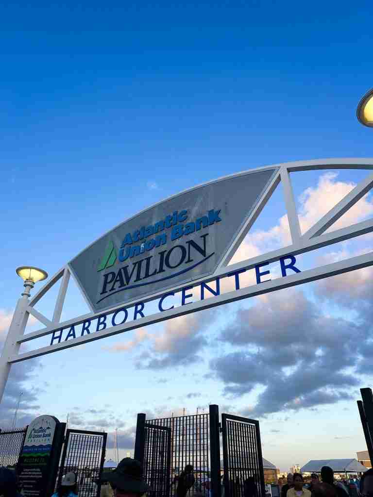 a photo of the entrance sign to the Harbor Center in Portsmouth VA